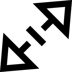 Diagonal Resize Stencil Svg Vector, Free Vectors File